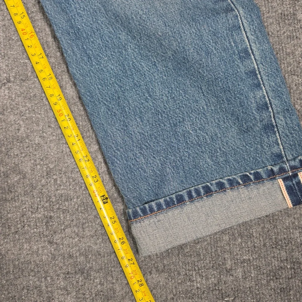 Levis 501 90s Selvedge Denim Jeans Medium Wash Button Fly A1959-0063 W30 L30